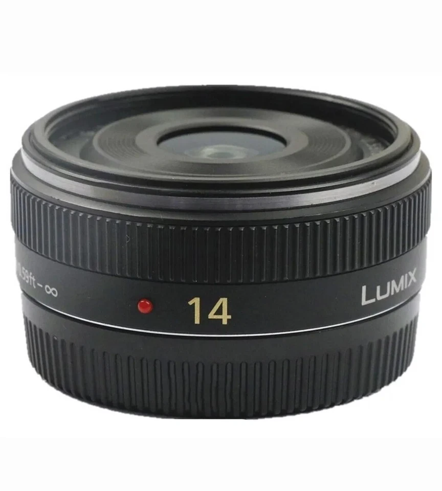 Lente Lumix G 14 mm f/2,5 H-H014 para cámara Panasonic M4/3 montura 95 % NUEVO Foto 2 de 4