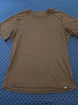 REI Brown Heather Short Sleeve Crew Tee - Image 1 of 4