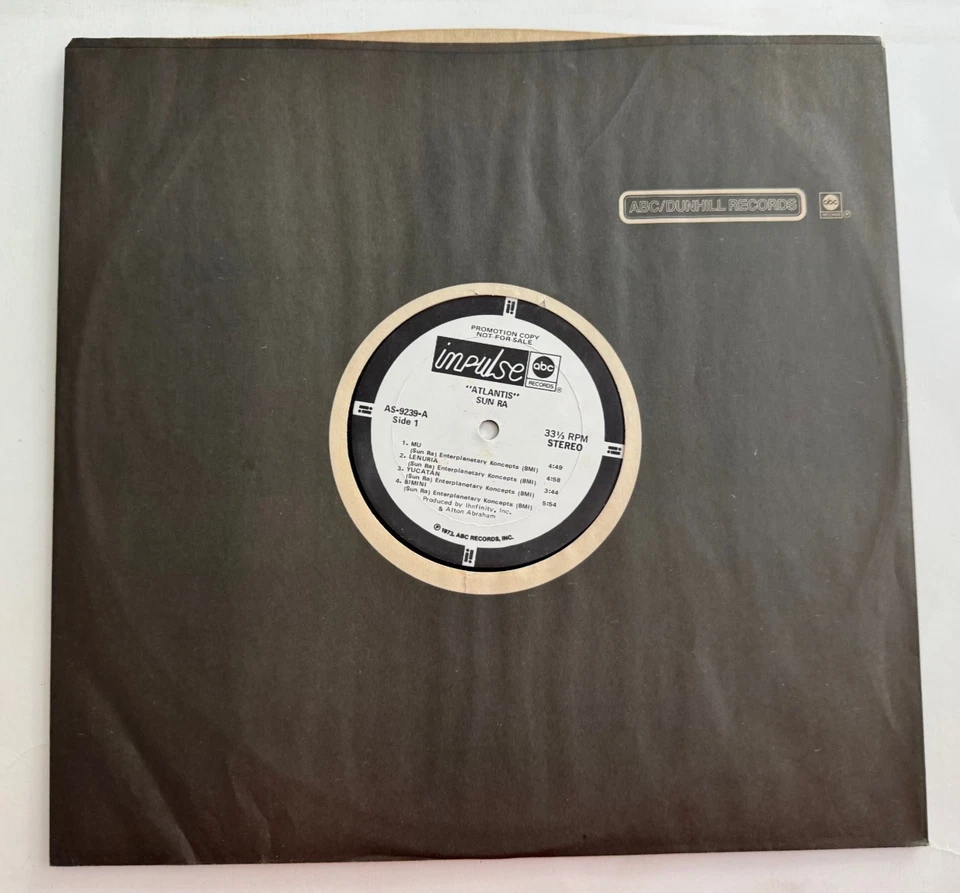 Sun Ra LP "Atlantis" RARE ~ Promo Impulse AS-9239 ~ 1973 ~ Gatefold NM Beauty! — 第 4/4 张图片