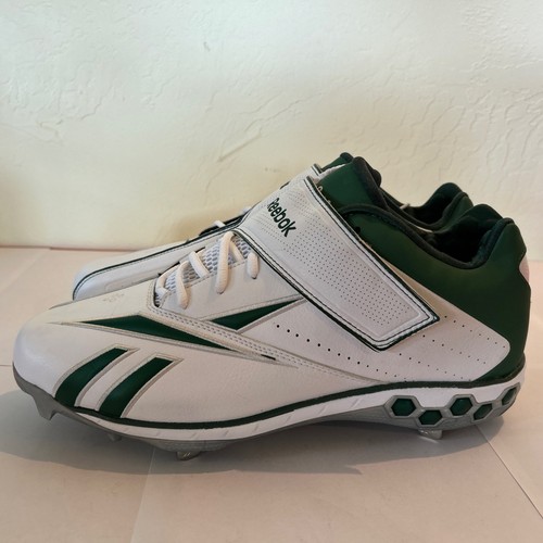 Reebok Ortholite Baseball Cleats Men Size 14 Metal Cleats, Green/White, Play Dry - Picture 5 of 24