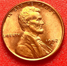 1952-D Lincoln Wheat Cent Penny GEM RED BU From an Original Bank Roll