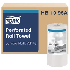 Tork Jumbo Hand Paper Towel Rolls, (HB1995A), 210 Sheets/Roll - Case of 12 Rolls
