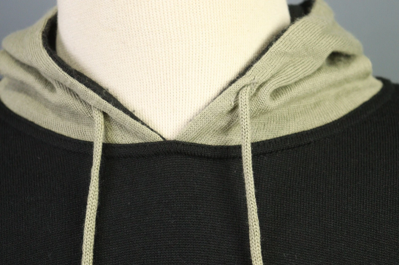 Felpa con cappuccio VERSACE JEANS COUTURE nera merino relaxed taglia XL