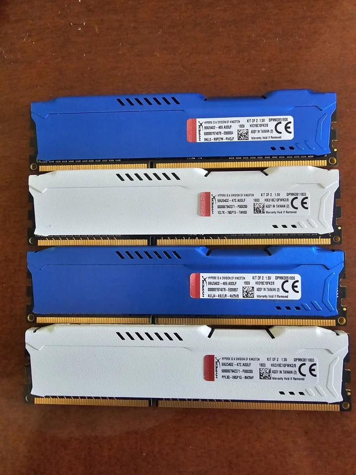 Kingston HyperX FURY 16GB 4x4GB HX318C10FK2/8 DDR3 1866Mhz Desktop Memoria RAM - Immagine 2 di 3