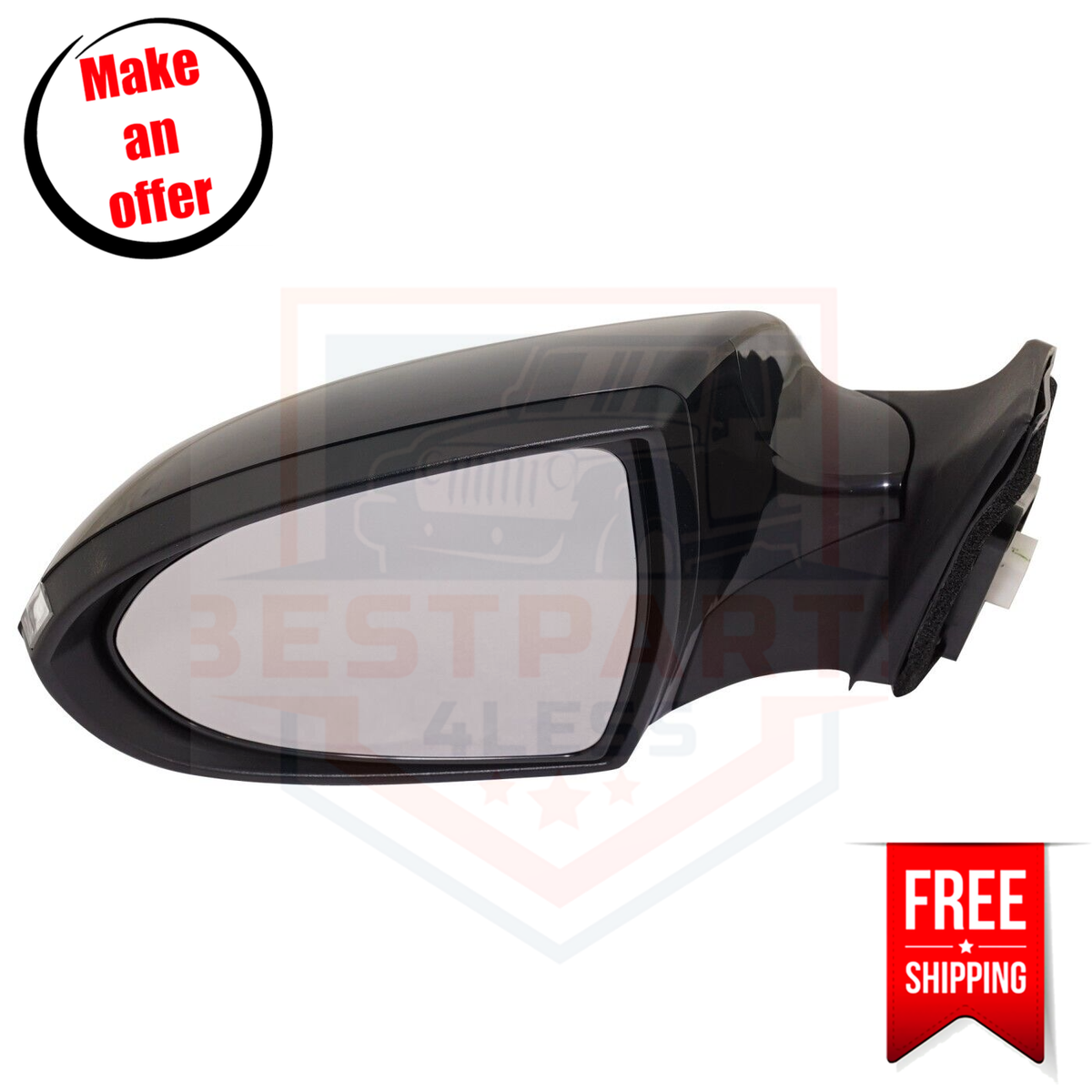 Kool Vue KA42EL-S Mirror Left Side for 2011-2016 Kia Kool Vue KA42EL-S Mirror Left Side for 2011-2016 Kia