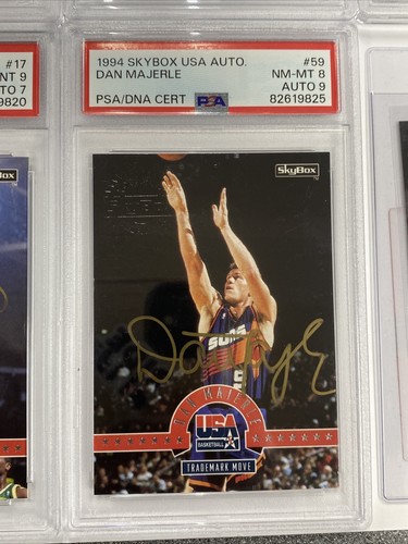 FULL SET OF 8 1994 SKYBOX USA TRADEMARk MOVES AUTOGRAPH CARD w/embossed STAMP - Picture 8 of 16