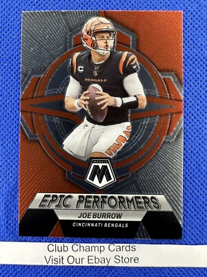 2023 #EP-JB Joe Burrow Panini Mosaic Football Insert Epic Performers Bengals