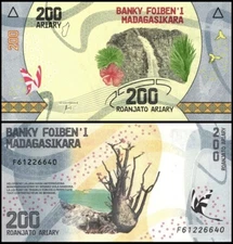 MADAGASCAR 200 Ariary, 2017, P-98, UNC World Currency