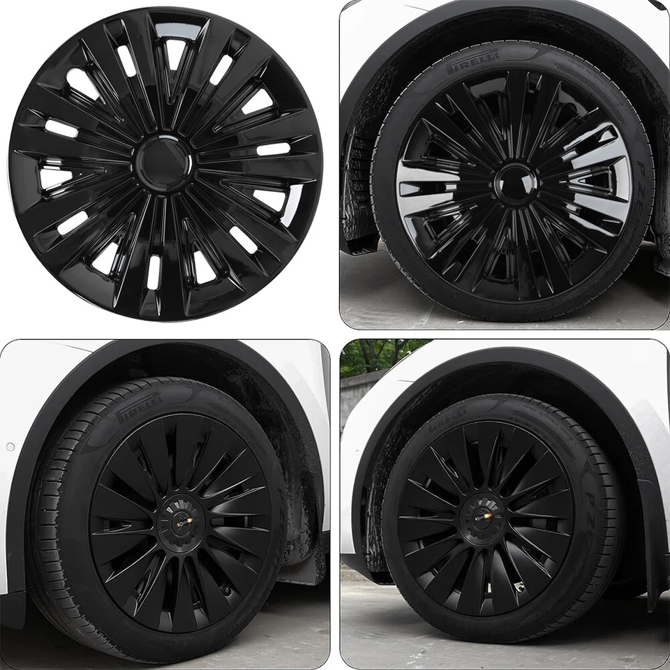 Tapacubos 4 piezas para Jeep negros 16" cubiertas de llanta tapacubos aptos para rueda de acero R16 Foto 3 de 4