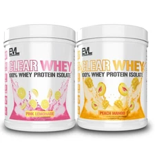 Evlution Nutrition Clear Whey - Whey Protein Isolate - 1.1lb - All Flavors