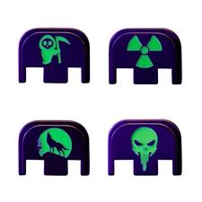 For Glock Gen 5 17 19 Slide Cover Plate Glow in the Dark Green - Choose Image