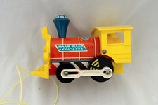 🎶🚂 1964 Fisher Price Toot Toot Train #643 • Vintage Pull Toy Classic 💥