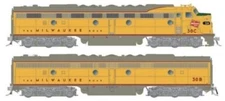 Rapido HO Scale ~ New 2025 ~ EMD E8A/B Milwaukee #30C/B ~ ESU LokSound DCC 28556