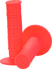 ProTaper 1/2-Waffle Single Density Dirt Bike Grips Neon Red