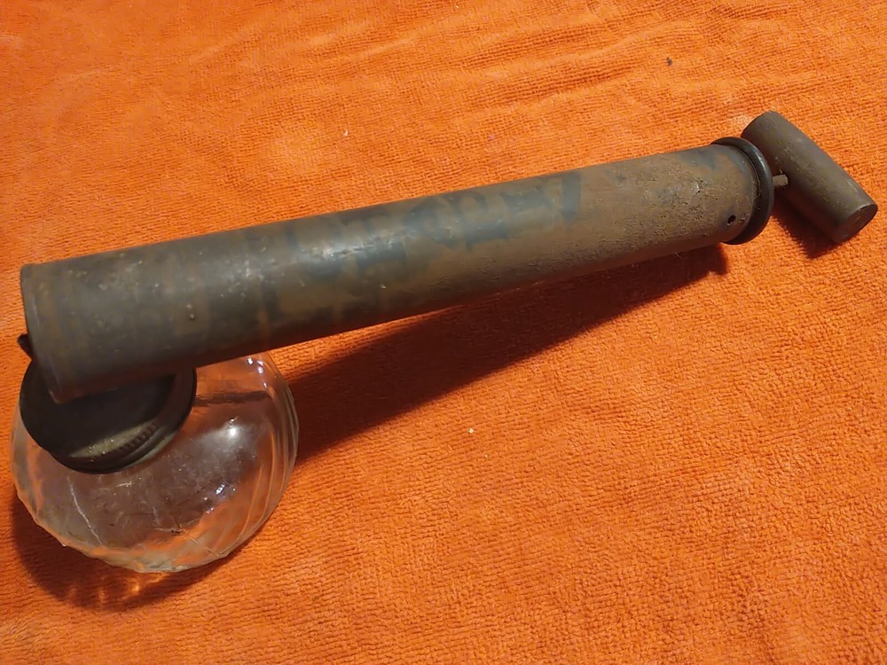 Vintage CHAPIN Insect Sprayer Clear Glass Jar