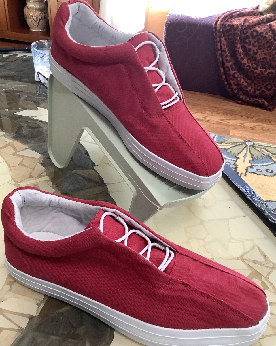 New Comfortview Red Canvas Tennis Shoes 8.5 W eBay