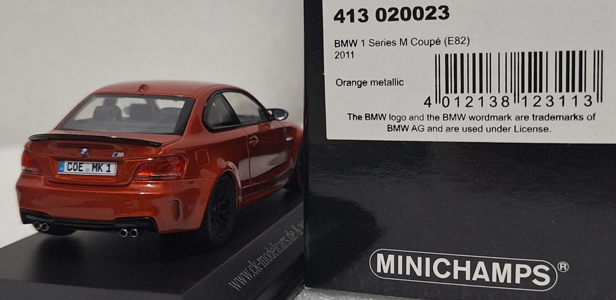WOW BMW 1 Serie M Coupe (E82) 2011 Orange Met 1:43 WOW BMW 1 Serie M Coupe (E82) 2011 Orange Met 1:43