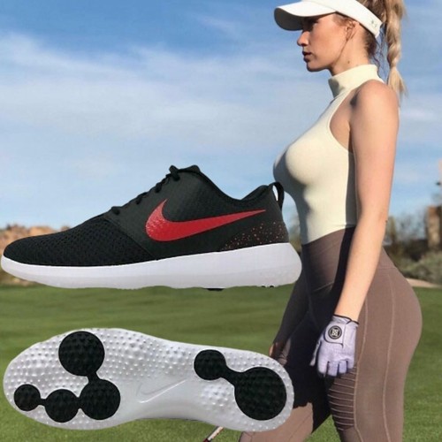 Nike Roshe G Golf Shoes Men's Black Red 