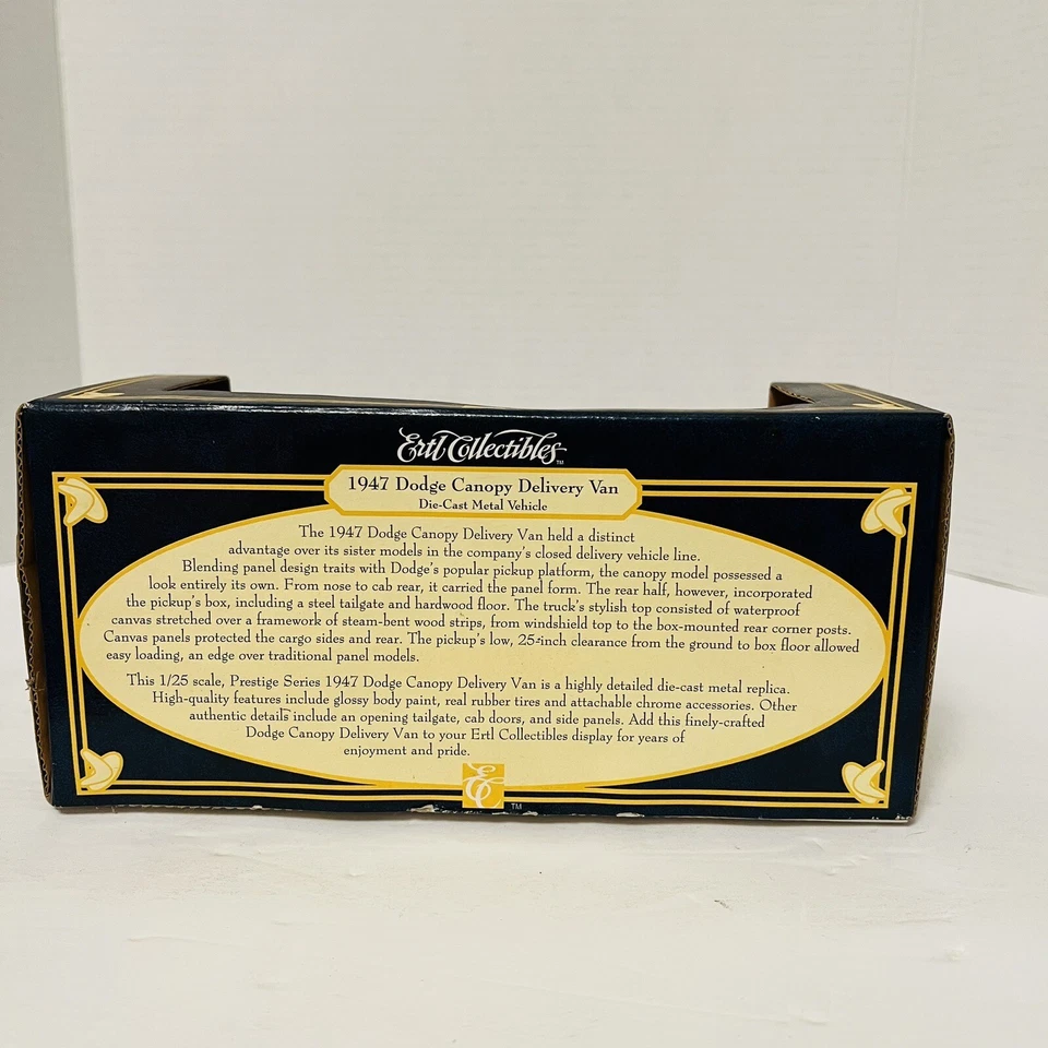 Dodge Canopy Delivery Van Ertl Agway 1947 rojo negro molduras paquetes en la parte trasera Foto 4 de 4