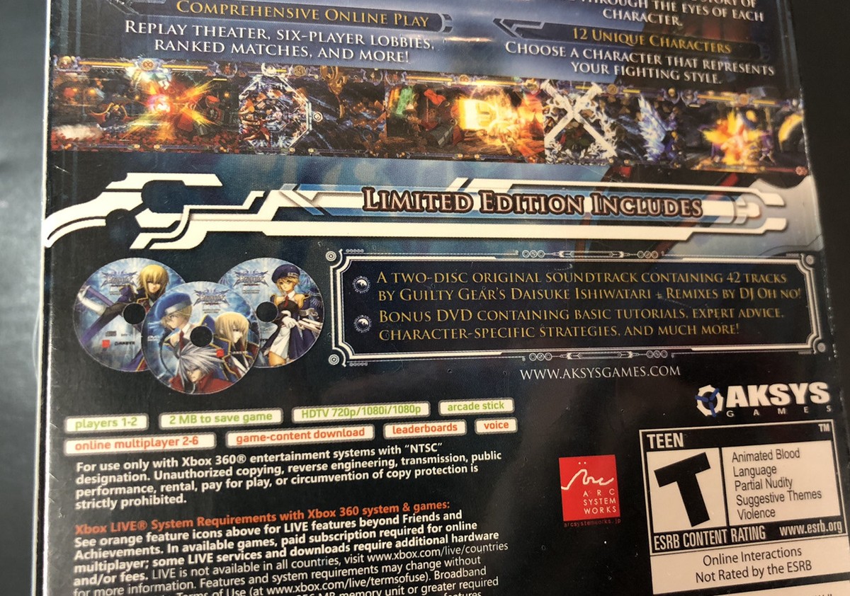 ★セール★ブレイブルー カラミティ・トリガー新品未開封・xbox360日本版 BlazBlue Calamity Trigger [ Limited Edition Box Set ] (XBOX