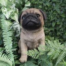 Vivid Arts Pug Puppy Highly Detailed Garden Ornament