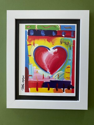 PETER MAX + BEAUTIFUL + POP ART  SIGNED PRINT  + NEW FRAME