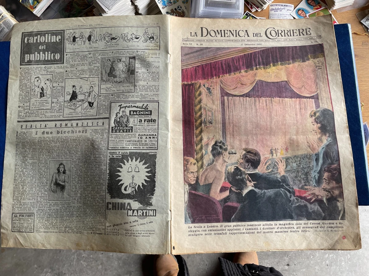 Dessin de couverture du Domenica del Corriere du 15 avril 1962 par