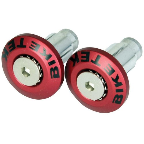 BikeTek Motorcycle Flush Fit Bar Ends Red Motorbike Bar End Weights eBay