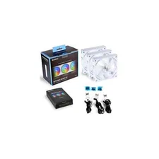 Lian Li UNI AL AL120 RGB Daisy Chain Fan - White, Set of 3