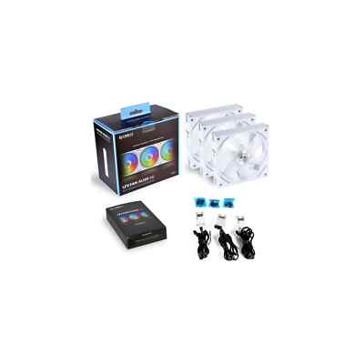 Lian Li UNI AL AL120 RGB Daisy Chain Fan - White, Set of 3
