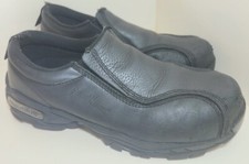 Nautilus Men's Slip-On N1630 Steel Toe ESD Work Shoes Black Leather Size 10 W