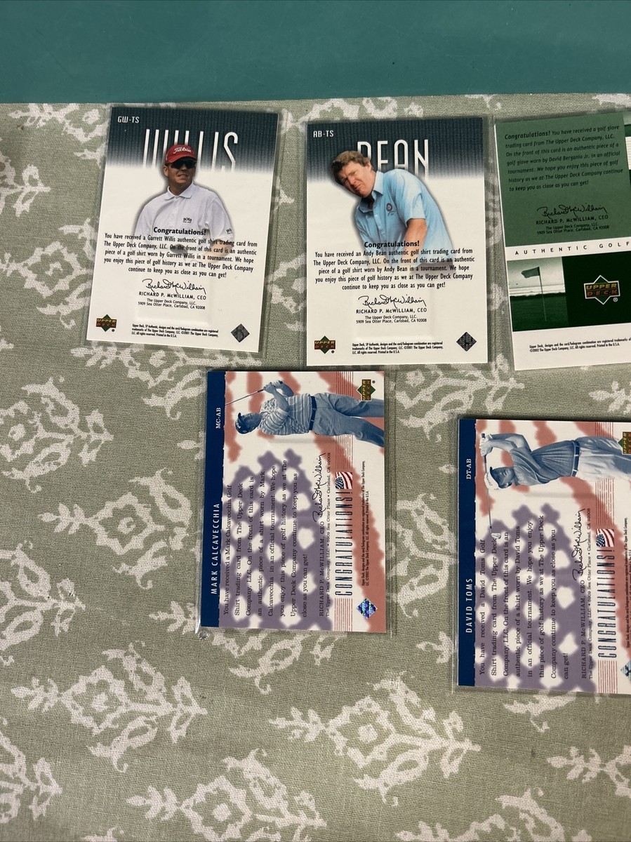 Upper Deck & SP PGA Golf Patch Cards Lot Of 8 Cards - Shirts