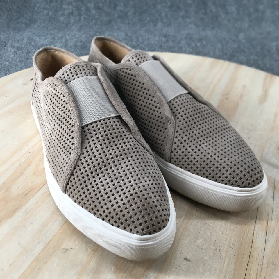 Tênis Franco Sarto Feminino 9,5 M Nadine Couro Bege Perfurado - Imagem 3 de 4