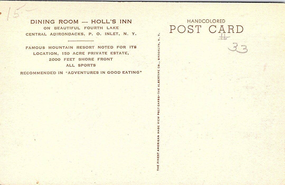 Holls Inn On Fourth Lake (Part II) - - The Adirondack Almanack