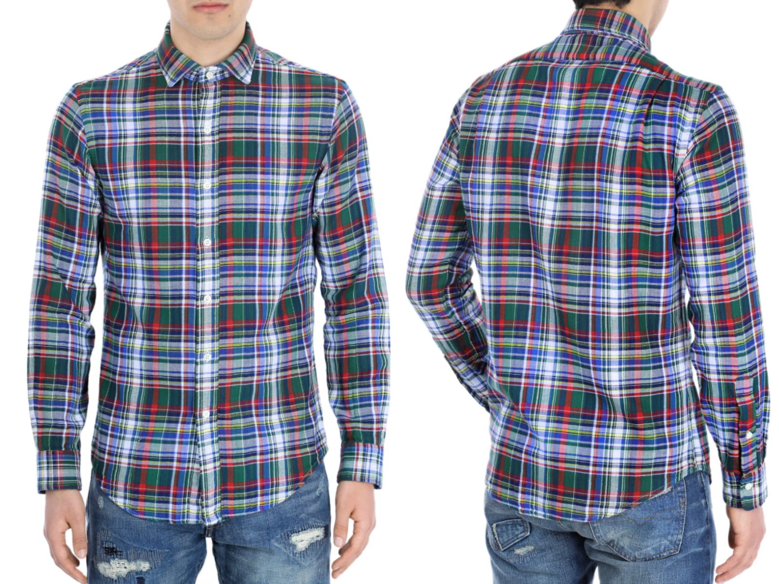 Polo Ralph Lauren Men's Sport College Shirt Check Heritage Shirt New M