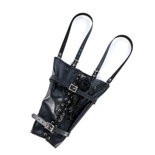 Womens Hands out Over Shoulder Arm Binder Bondage Sleeve Armbinder Glove Bondage - Picture 4 of 27