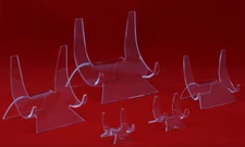 Acrylic Display Easel Stands Picture Frame Book Sign Business Card Riker Case