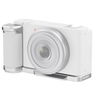 NEEWER ZV-1F ZV-1 II L Plate for Sony,Metal L Bracket with White Leather Grip,