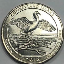 2018 P - Cumberland Island National Seashore ATB Quarter Dollar