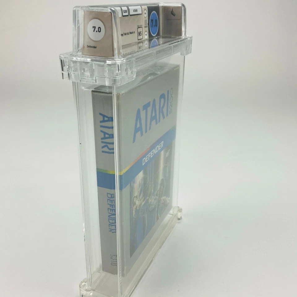 Defender - Atari 5200 Silver Box Graded Factory Glue Sealed 1986  WATA 7.0 NS  - Image 3 of 4