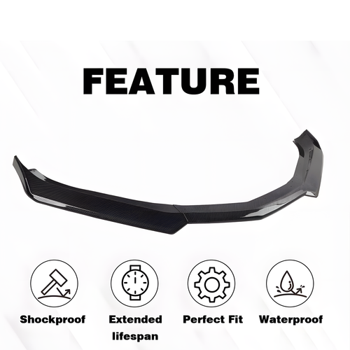 For Camaro SS 16-2021 / LS LT RS 19-2021 Carbon Black Front Bumper Lip Splitter - Picture 6 of 21