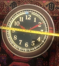 ANTIQUE NEON SPINNER CLOCK Indian Motorcycles NEON PRODUCTS LIMA OHIO VINTAGE OG