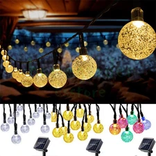 7M 50 LED Solar Power String Fairy Lights Garden Outdoor Party Christmas Lamp