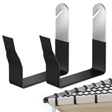 2 Pcs Gutter Brackets 5 Inch Gutter Hangers Rain Roof Installation Tool Conve...