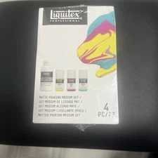 Professional Matte Pouring Medium Set, Includes 3 x 2-oz Soft Body Acrylic Pa...