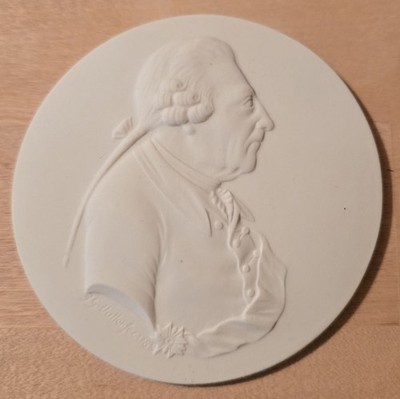 ANTIQUE ''Frederick the Great'' BAS RELIEF PARIAN WARE PORCELAIN JOHN BELL