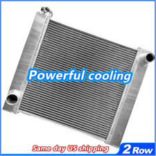 For 22 X 19 X3 Ford Mopar Universal Aluminum Racing Radiator 2 Row Single For 22 X 19 X3 Ford Mopar Universal Aluminum Racing Radiator 2 Row Single