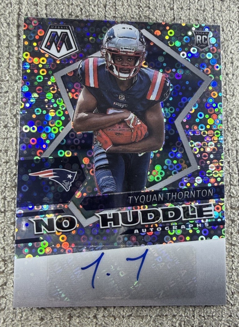 Tyquan Thornton Panini Mosaic Autographs No Huddle #ANHTT Base