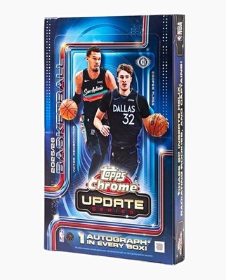 PYT #9237 Full Case (12 Boxes) 2025/26 Topps Chrome Basketball Update Hobby  