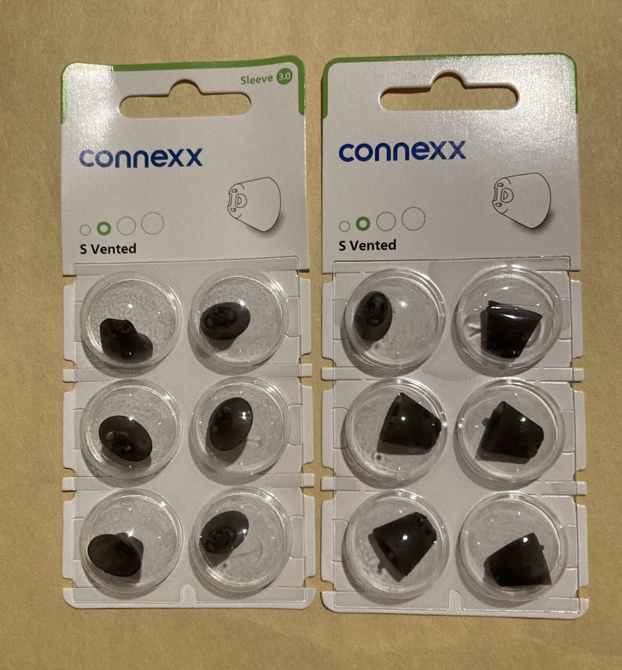 2 Packs Connexx Sleeve 3.0 S Vented - Signia Rexton Miracle Ear Widex ...